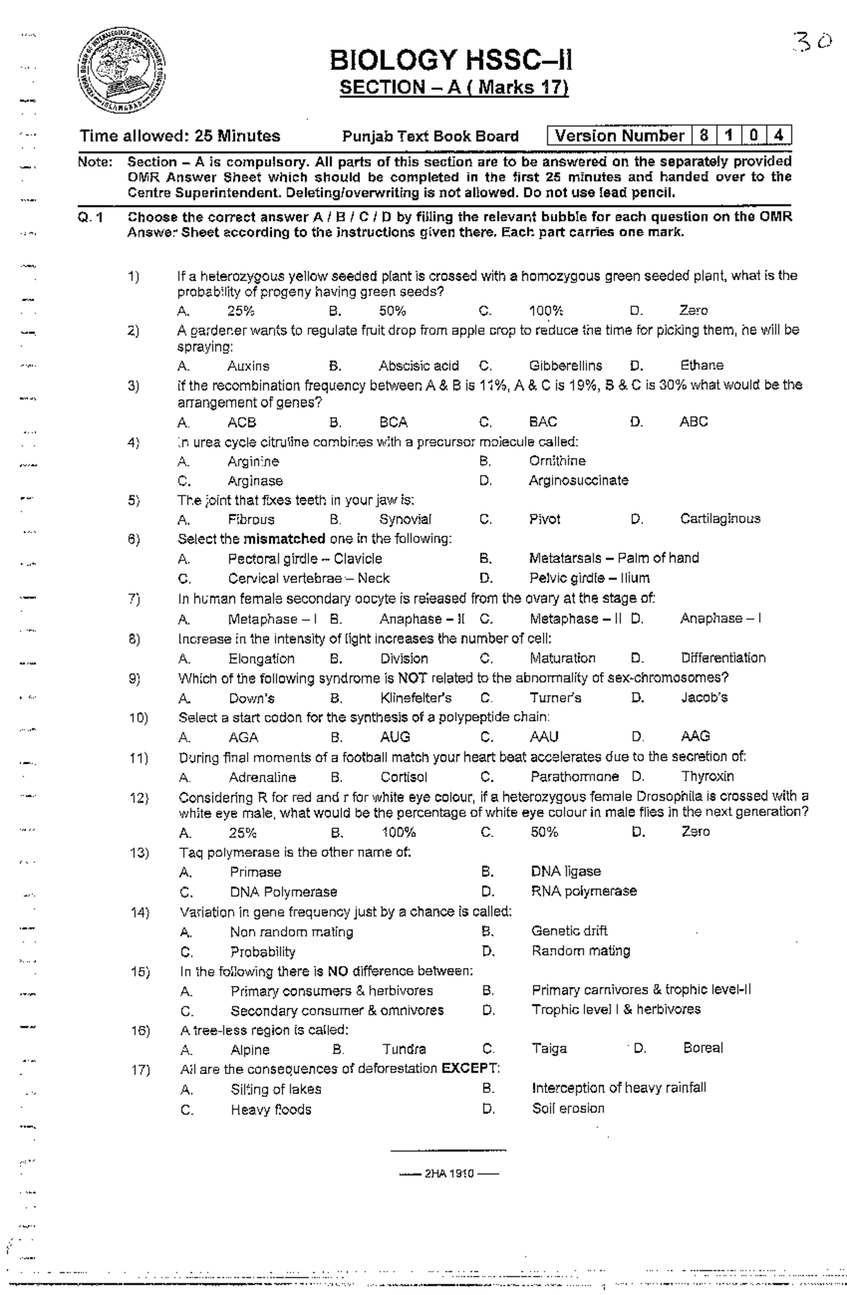 Biology - Financial Accounting - Studocu