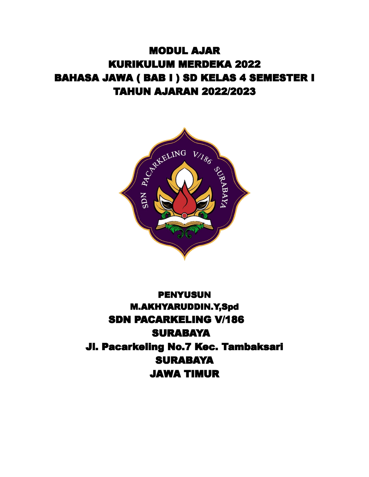 Modul AJAR B.JAWA BAB 1 - Other - MODUL AJAR KURIKULUM MERDEKA 2022 ...