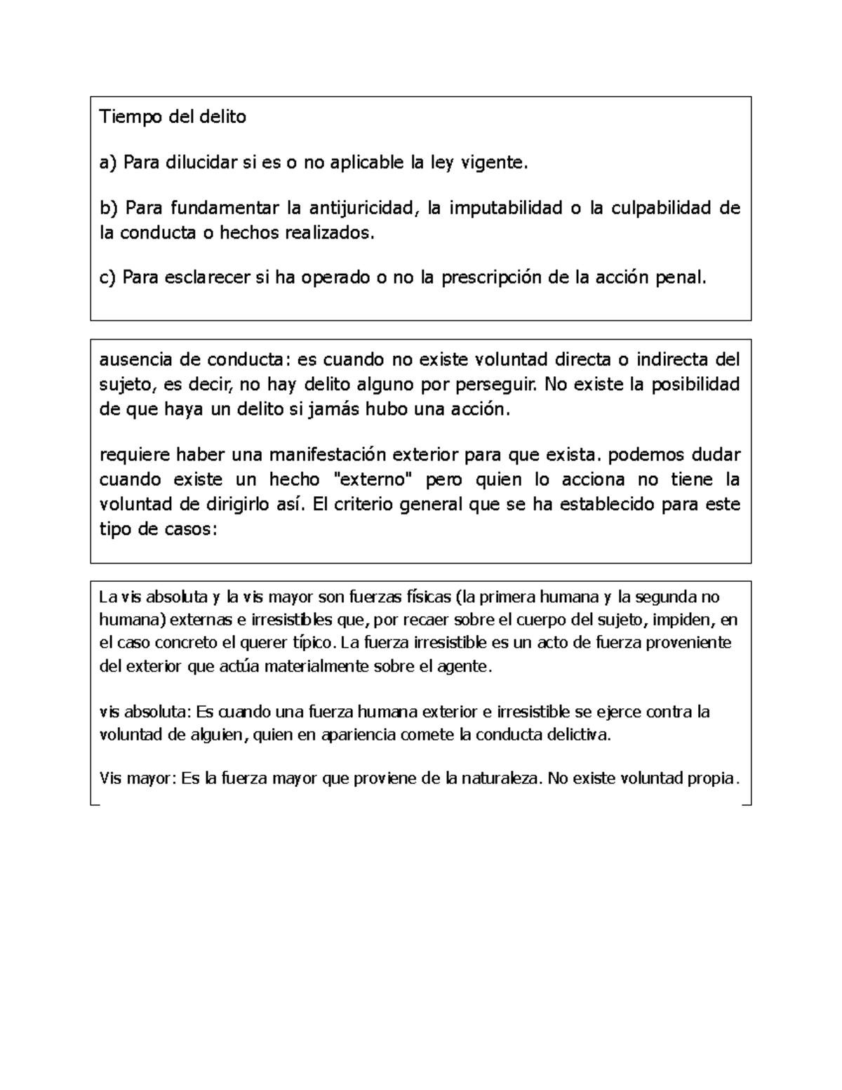 Vis Absoluta Vis Compulsiva Derecho Penal - los tipos, la fuerza mayor et. - La vis absoluta y la