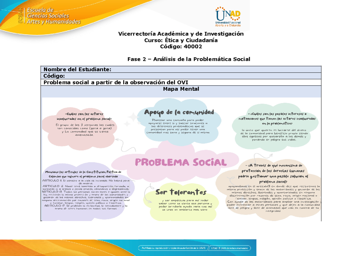 Analisis problematica social - Trabajo social - Vicerrectoría Académica ...