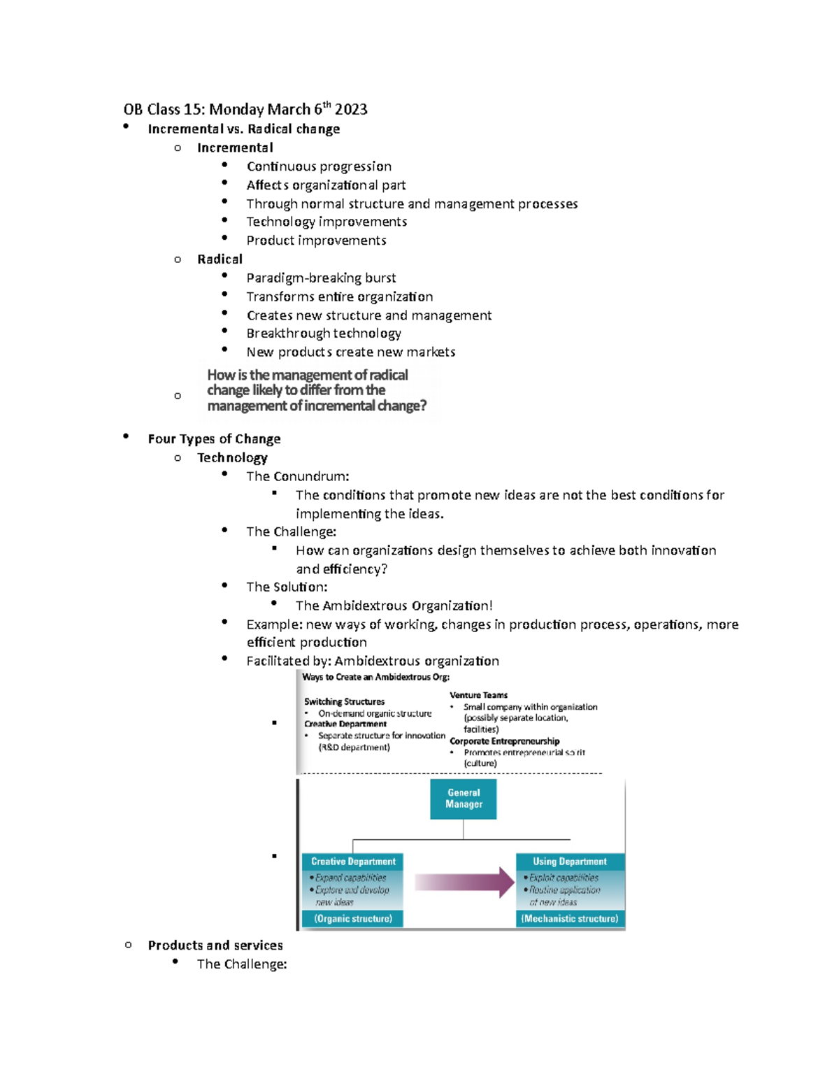 OB Class 15 mar 6th - notes - OB Class 15: Monday March 6th 2023 ...
