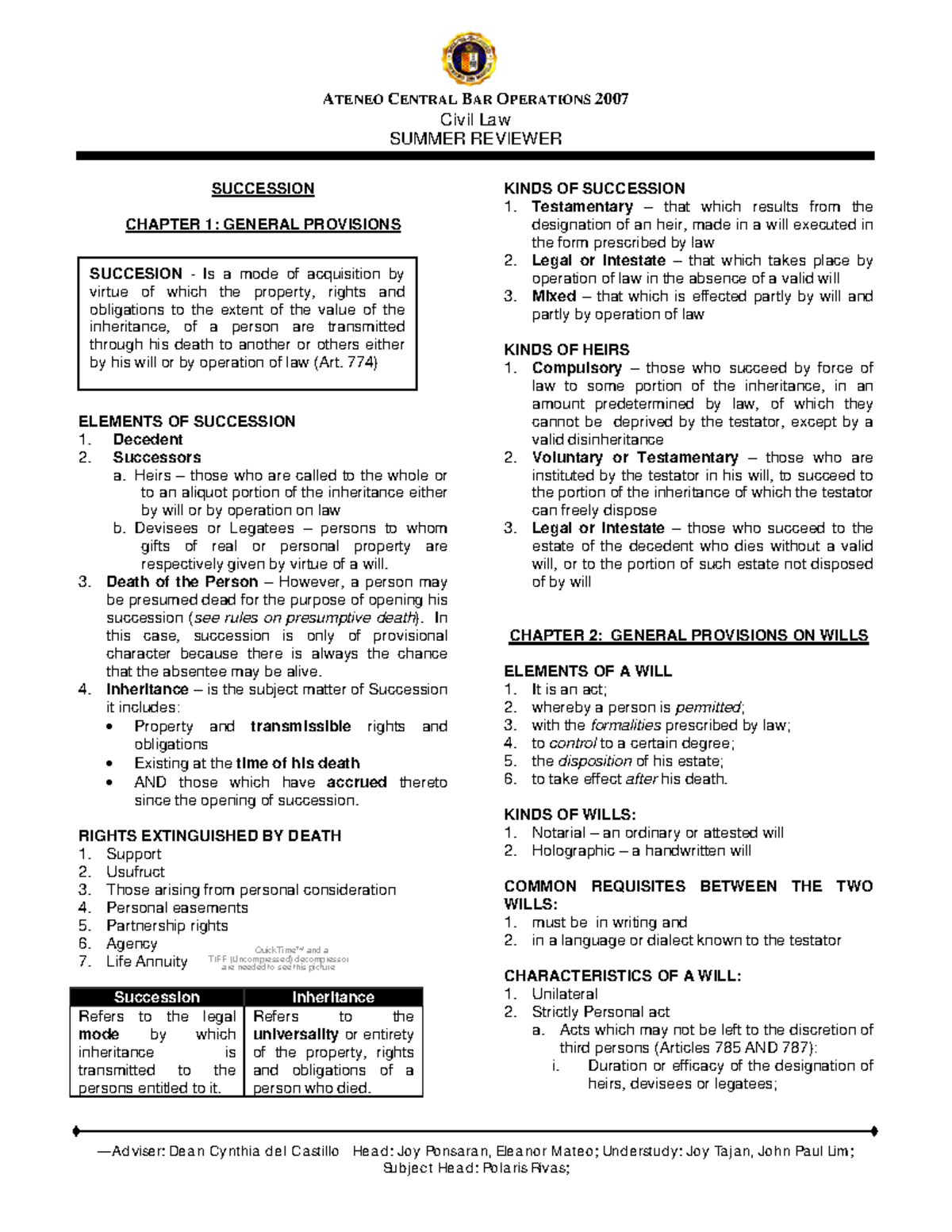 Succession - notes - TIFF (Uncompressed) decompressorQuickTime™ and a ...