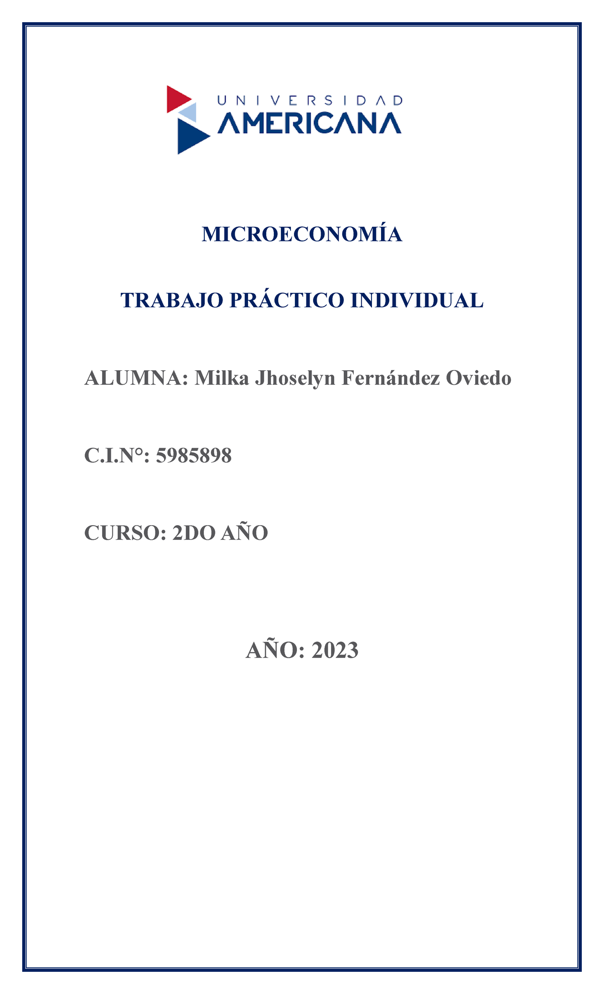 Trabajo Individual 1.2 - Microeconomía - MICROECONOMÍA TRABAJO PRÁCTICO ...