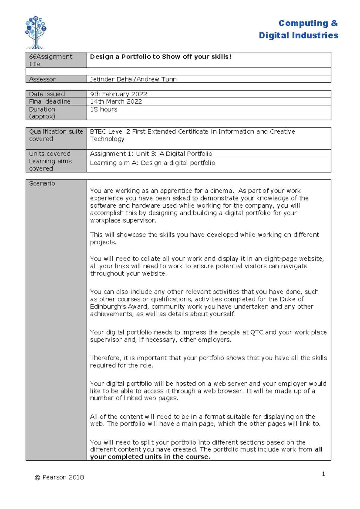 L2 Unit 3 A 1 - It level 3 assignments don’t use this is bs - Computing ...