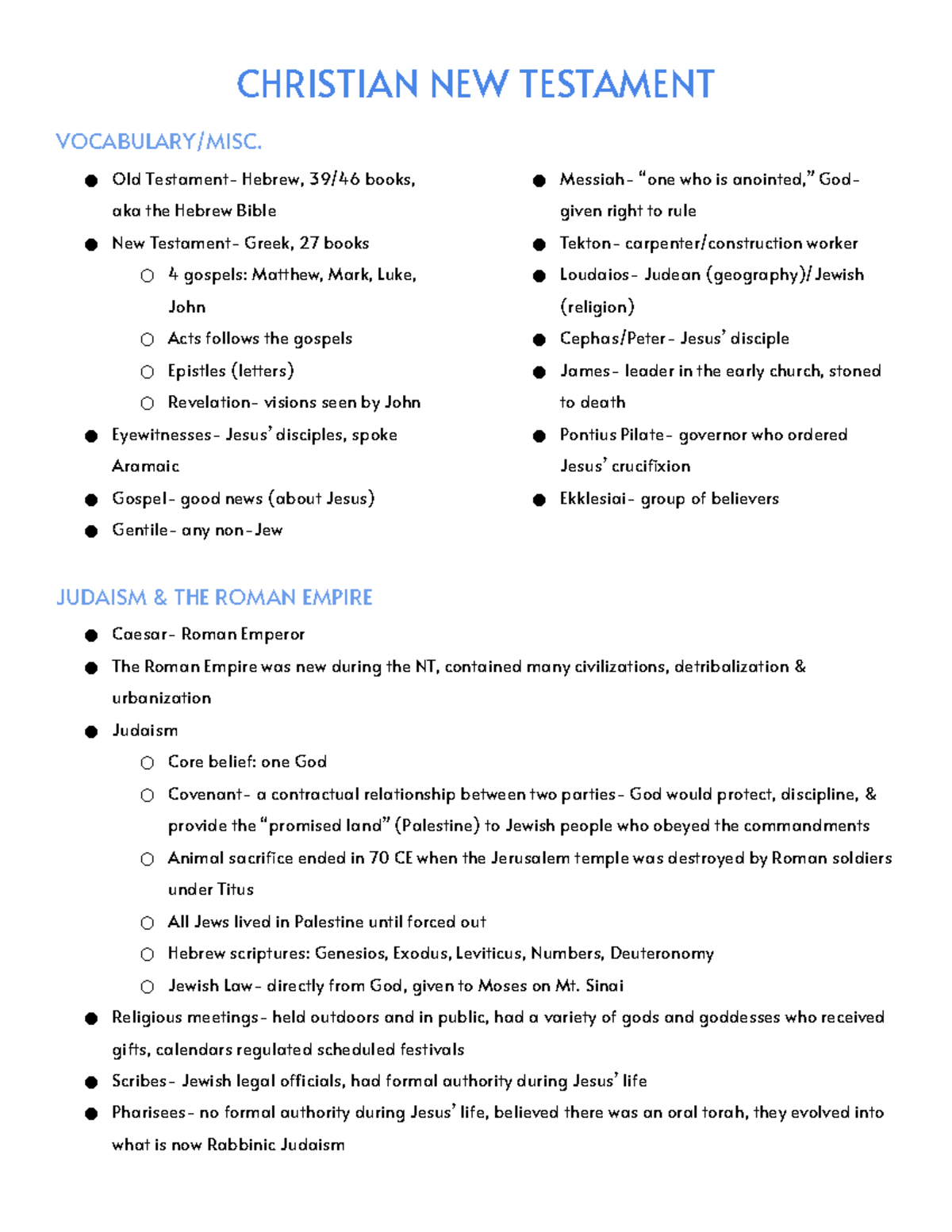 reading-lecture-notes-christian-new-testament-vocabulary-misc-old