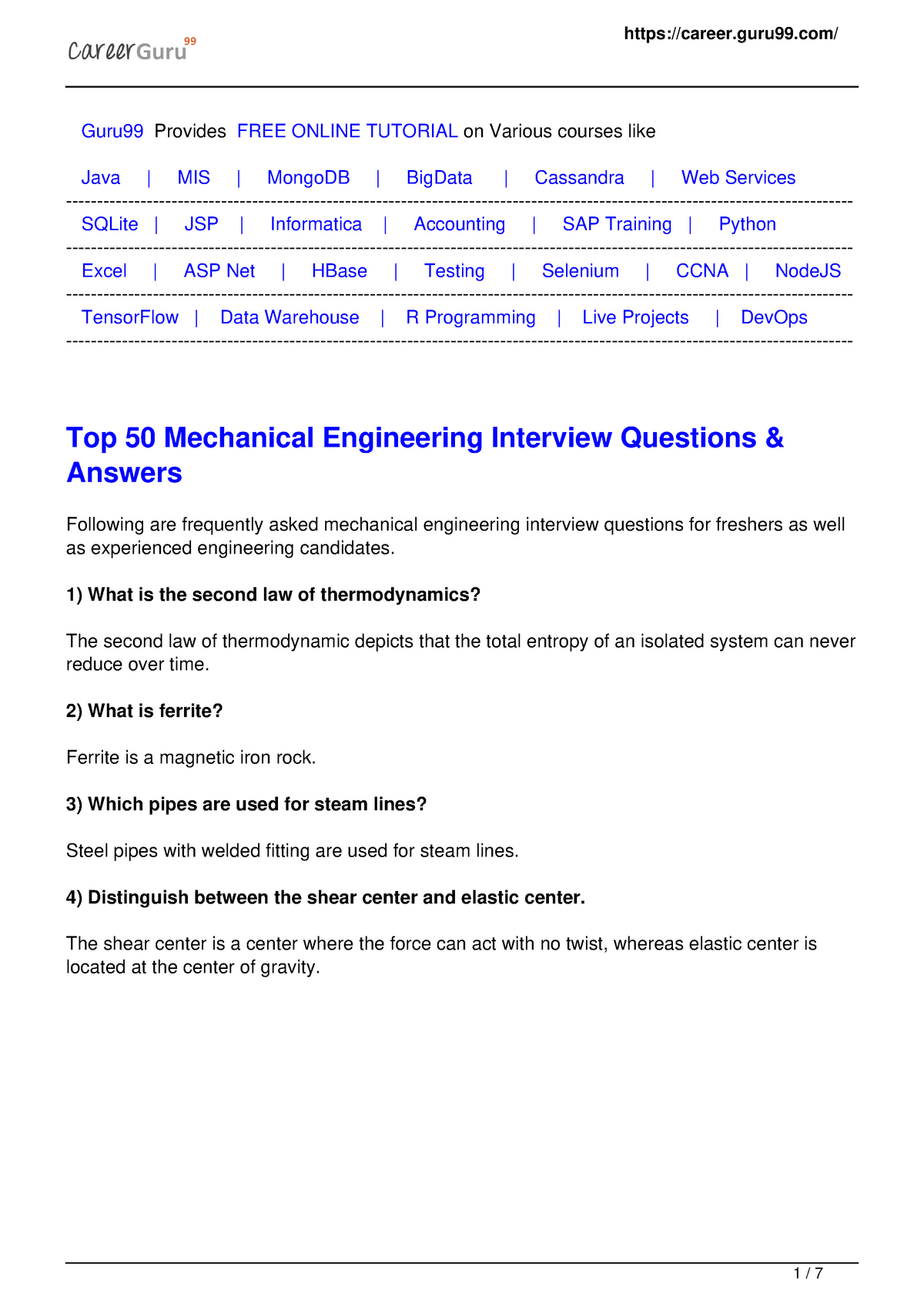 Mechanical Engineering Interview Questions And Answers Mechatronics   Thumb 1200 1697 