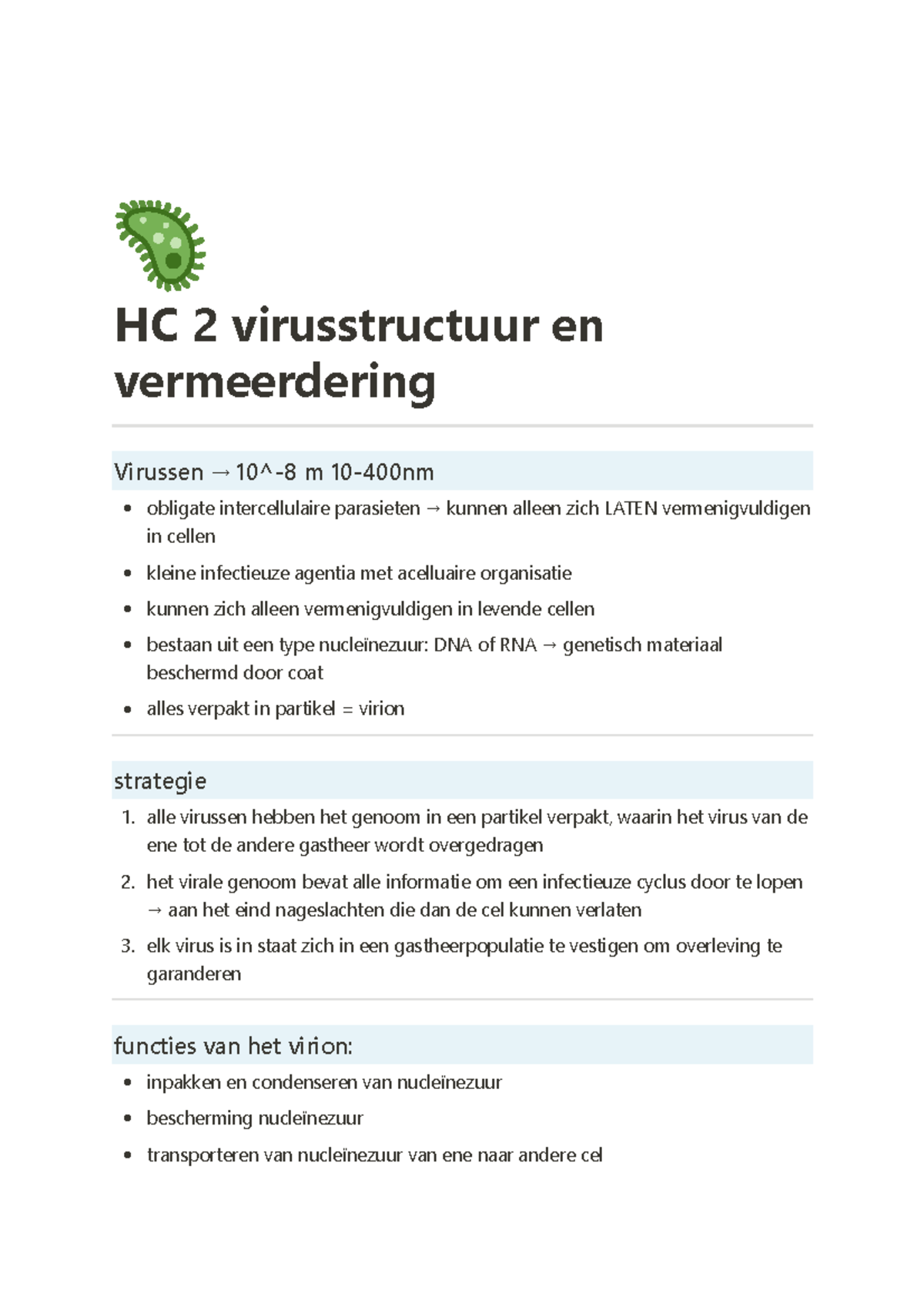 HC 2 Virusstructuur En Vermeerdering - HC 2 Virusstructuur En ...