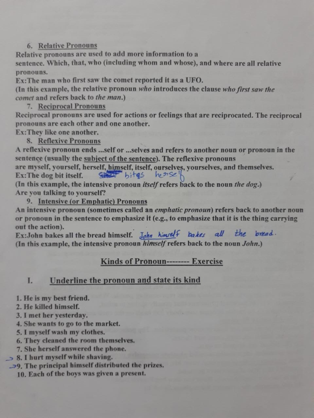 English notes - Relative Pronouns Relative pronouns are used to add ...