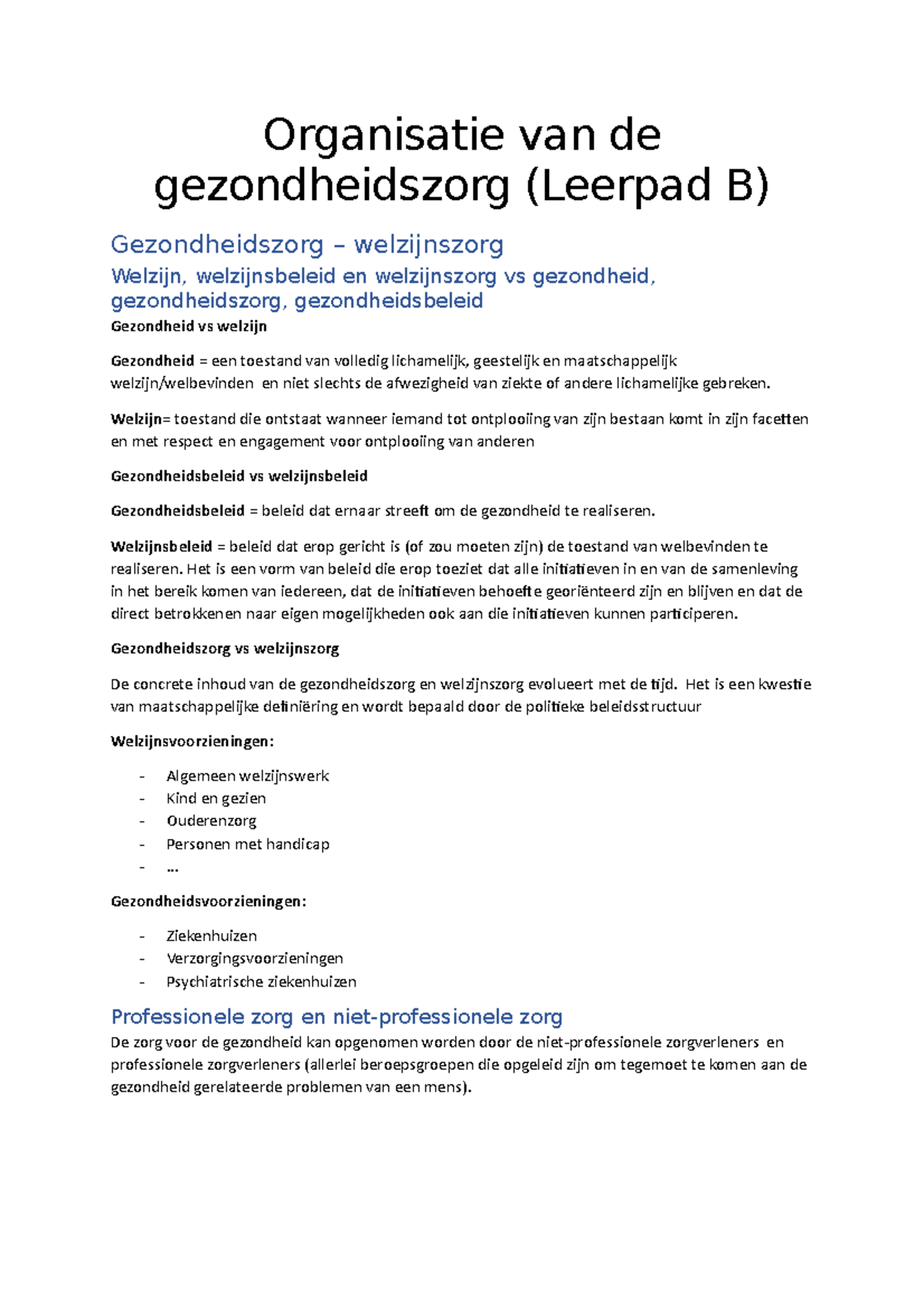 Organisatie Van De Gezondheidszorg - Organisatie Van De Gezondheidszorg ...