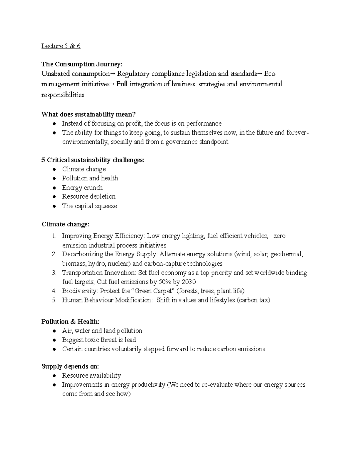 MGM102 Test 2 - TEST 2 NOTES - Lecture 5 & 6 The Consumption Journey ...