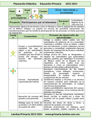 4TO. Contenidos, PDA Y Proyectos - CRONOGRAMA DE ATENCIÓN Y CONTROL DE ...