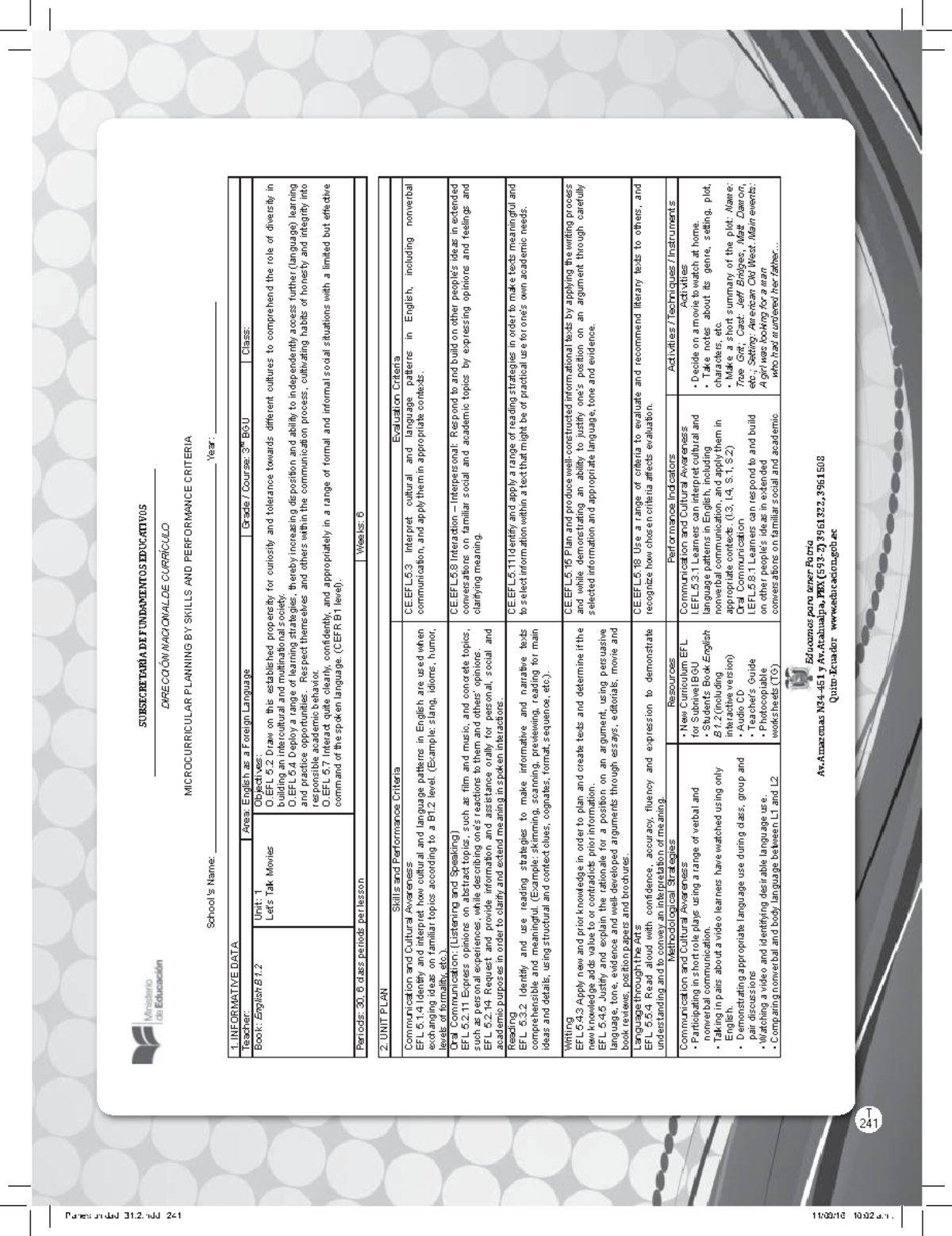 English-B1.2 - MEJORANDO LA EDUCACION - SUBSECRETARÍA DE FUNDAMENTOS ...