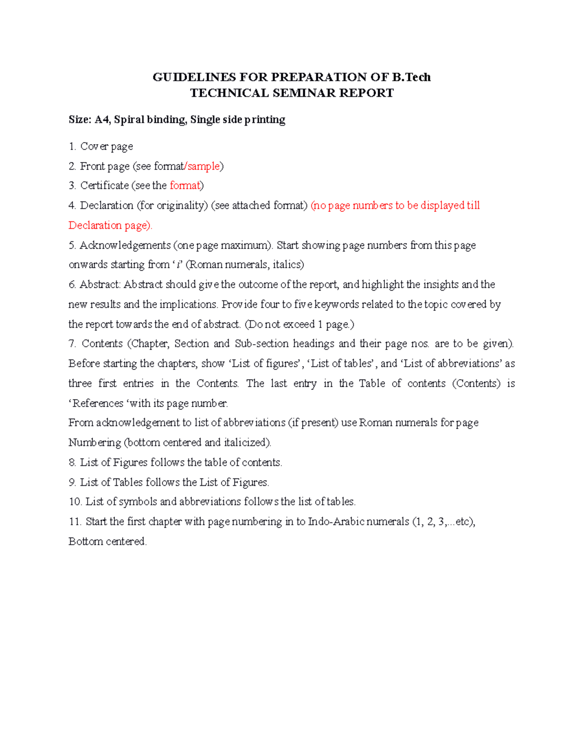 Guidelines FOR Preparation OF Technical Seminar Report (2) - Software ...