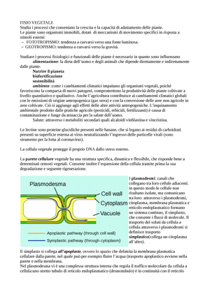 Appunti Completi Fisiologia Vegetale - Fisiologia Vegetale - UniPv ...