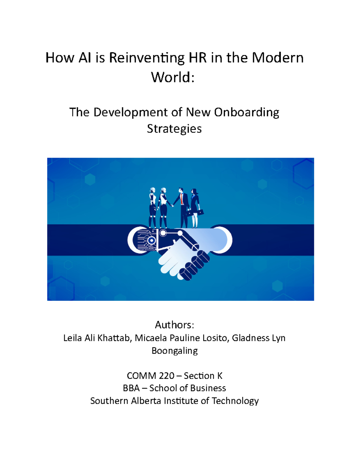 Group 12 - Short Report 13 - How AI is Reinventing HR in the Modern ...