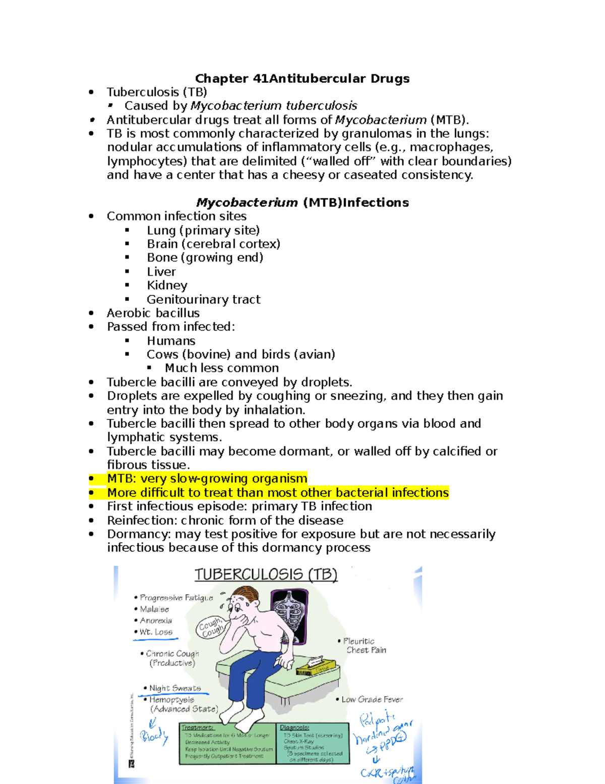 Chapter 41 Tubercular - Chapter 41Antitubercular Drugs Tuberculosis (TB ...