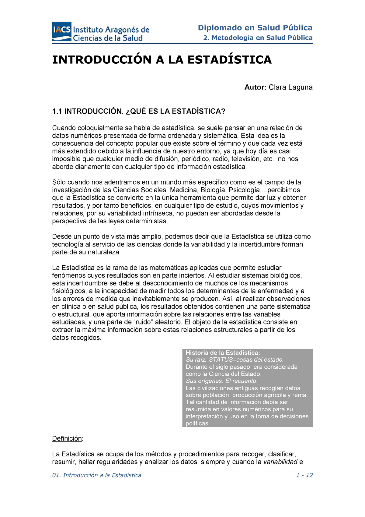 Introduccion A La Estadistica Metodología En Salud Pública IntroducciÓn A La EstadÍstica Autor 8600