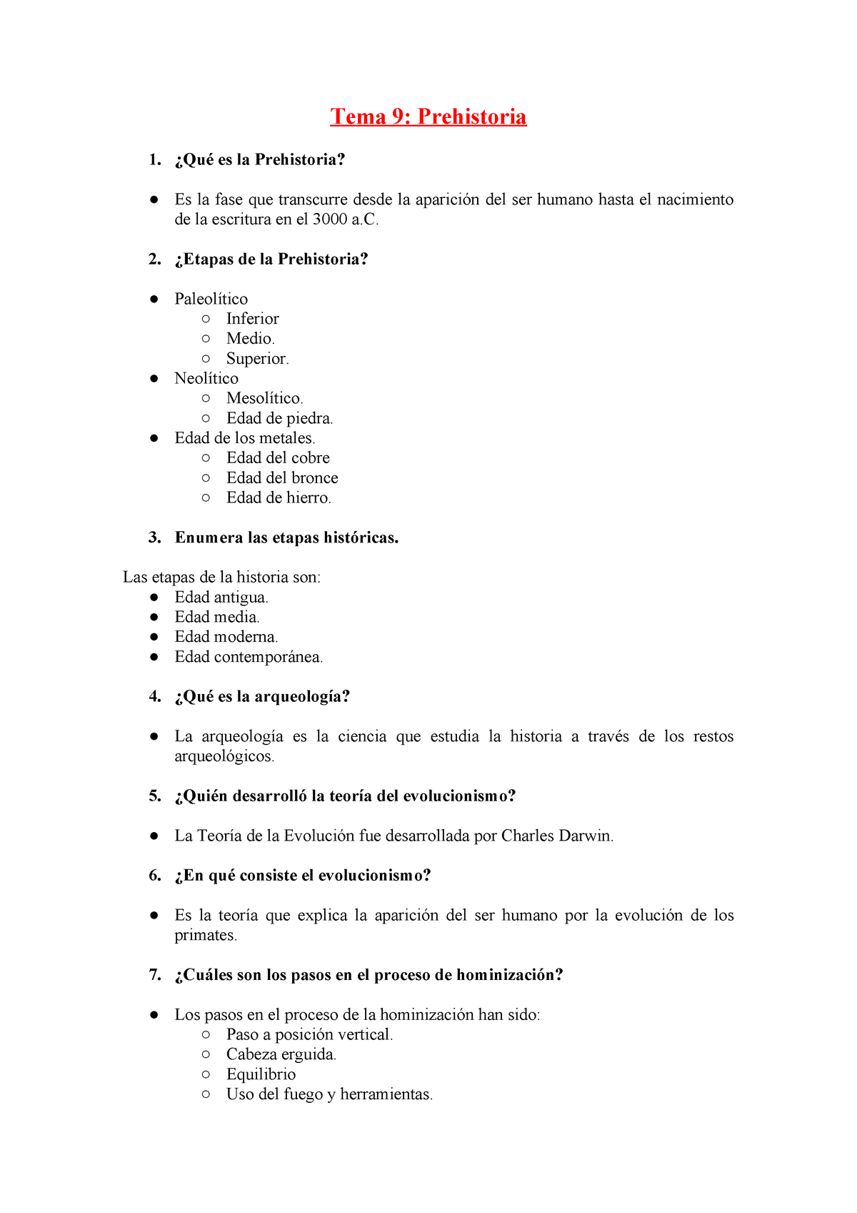 Sociales Tema 9 La Prehistoria P1 A P57 Contestadas - Tema 9 ...