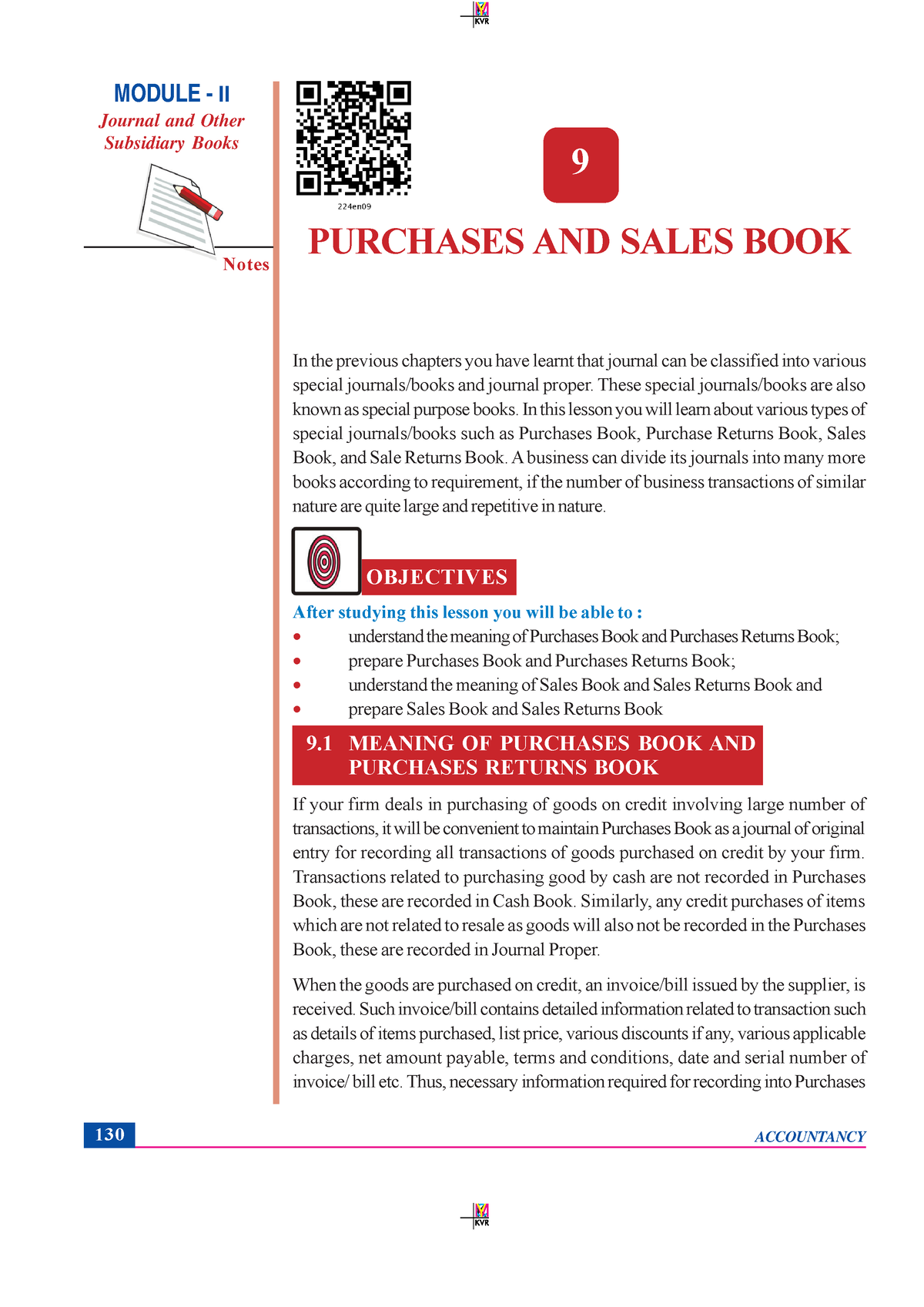 Ch 9 - Notes And Questions Of Sales And Purchase Book - Notes PURCHASES ...