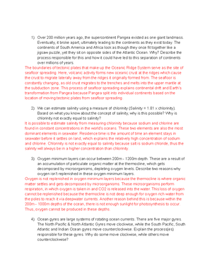 Exam 3 (Final) - Study Questions - Dr. Smyth Your answers for each ...