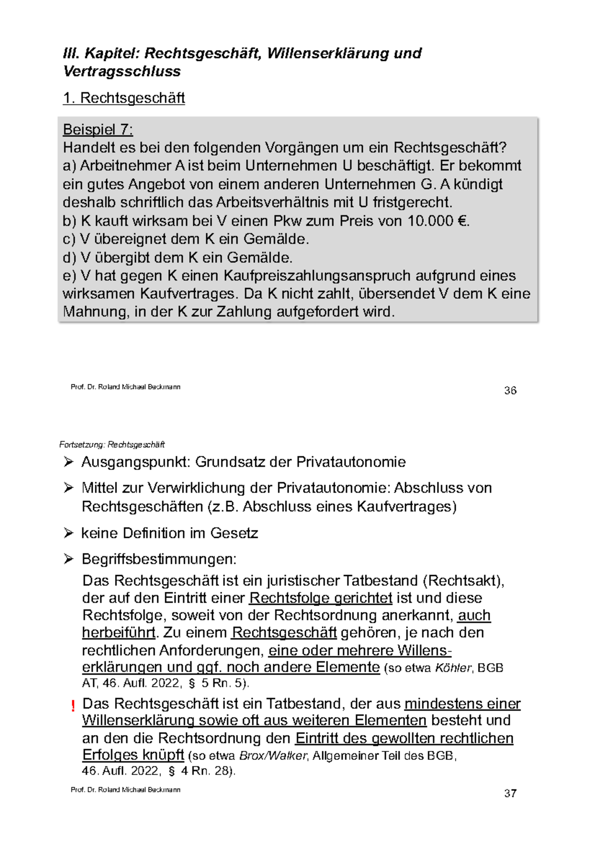 III. Kap. 1.-2. (Folien Seite 36-56) - Prof. Dr. Roland Michael ...