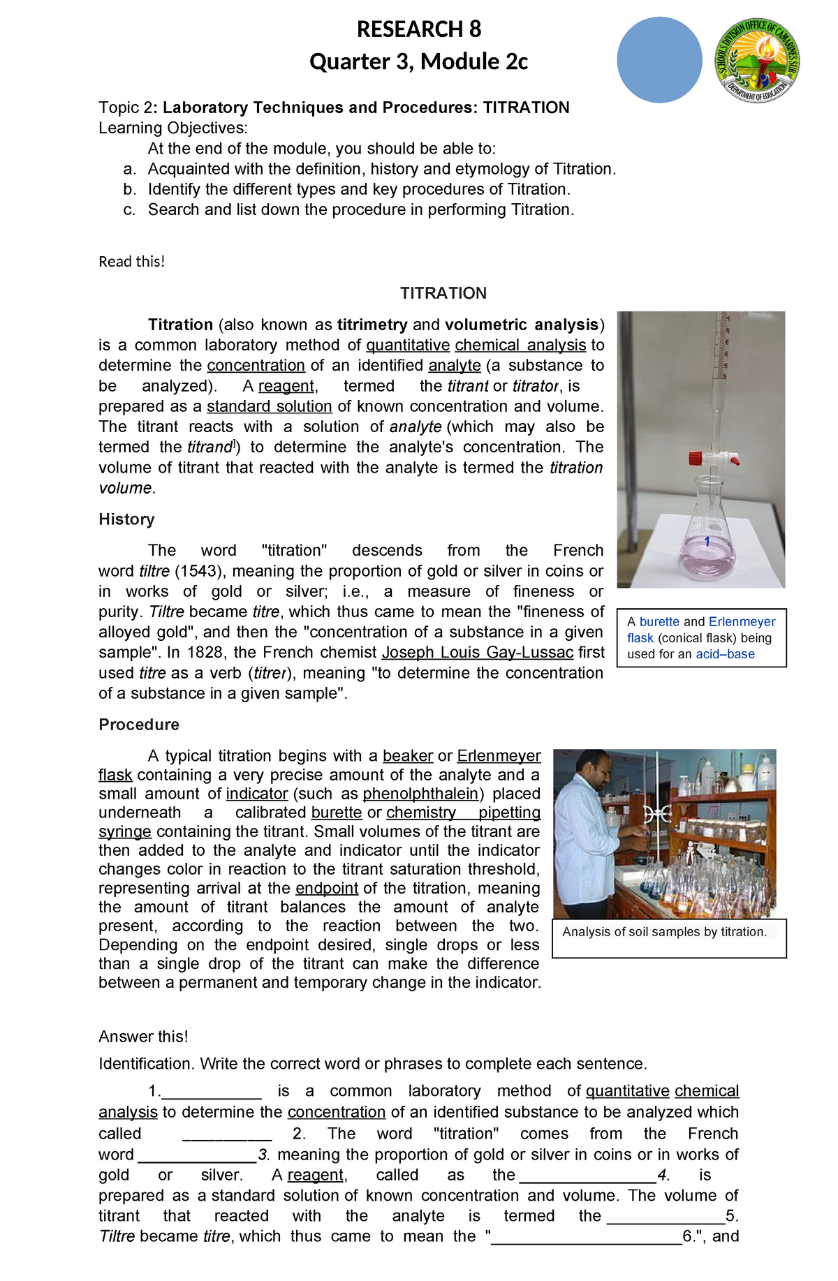 Quarter 3 module 2c and module 3 - RESEARCH 8 Quarter 3, Module 2c ...