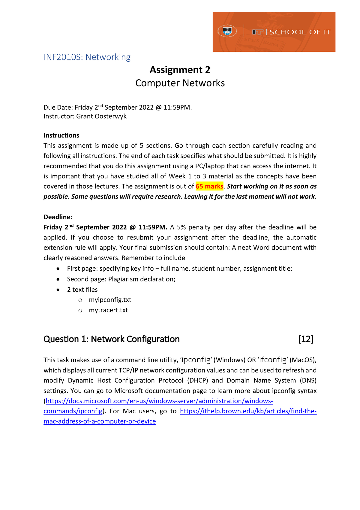 computer network assignment 2