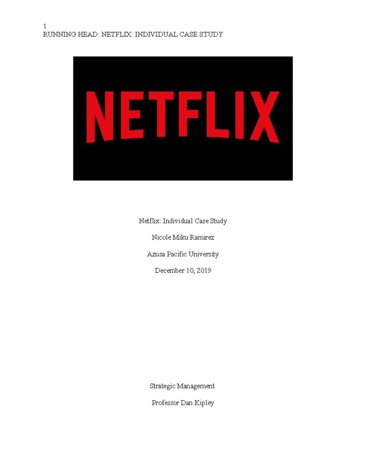 netflix case study summary