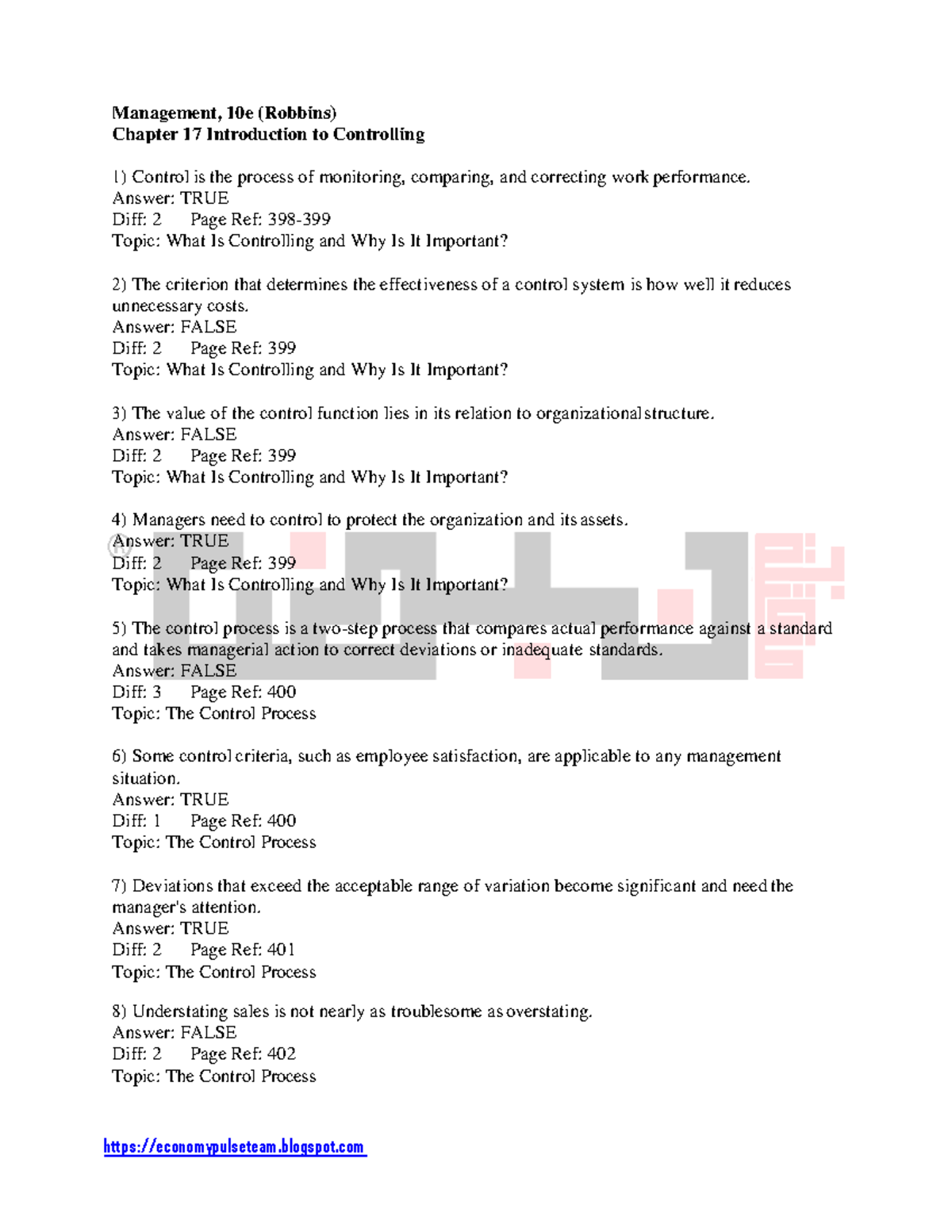 10e Management 1 Management 10e Robbins Chapter 1 Introduction