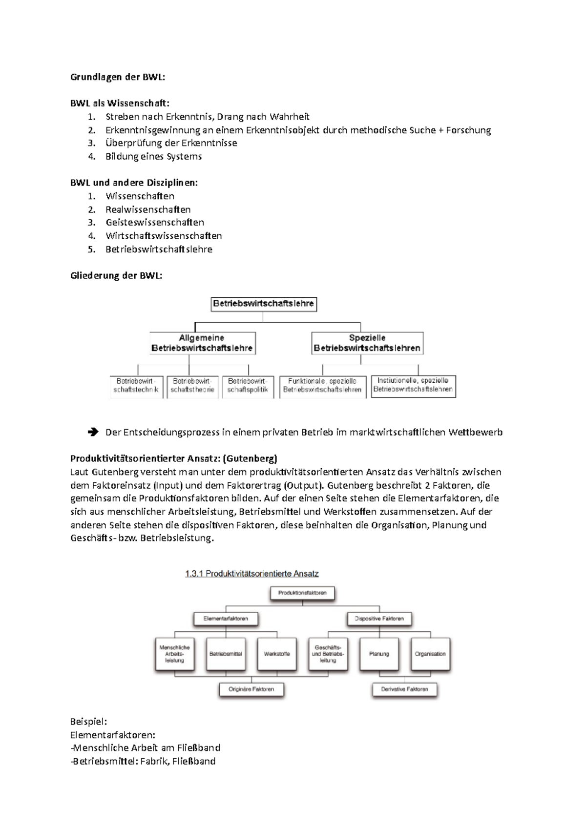 Grundlagen Der BWL - Berend - Grundlagen Der BWL: BWL Als Wissenschaft ...