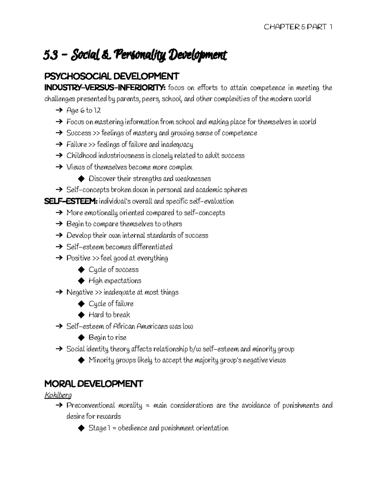 Chapter 5 - Middle Childhood - 5 - Social & Personality Development ...