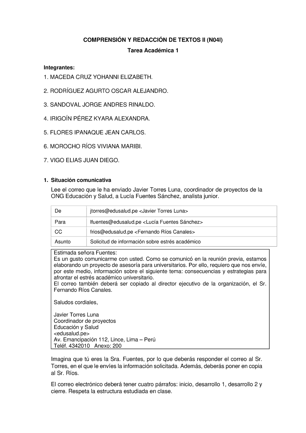 S4. TA1 - Comprension Y Redaccion DE Textos II - COMPRENSIÓN Y ...