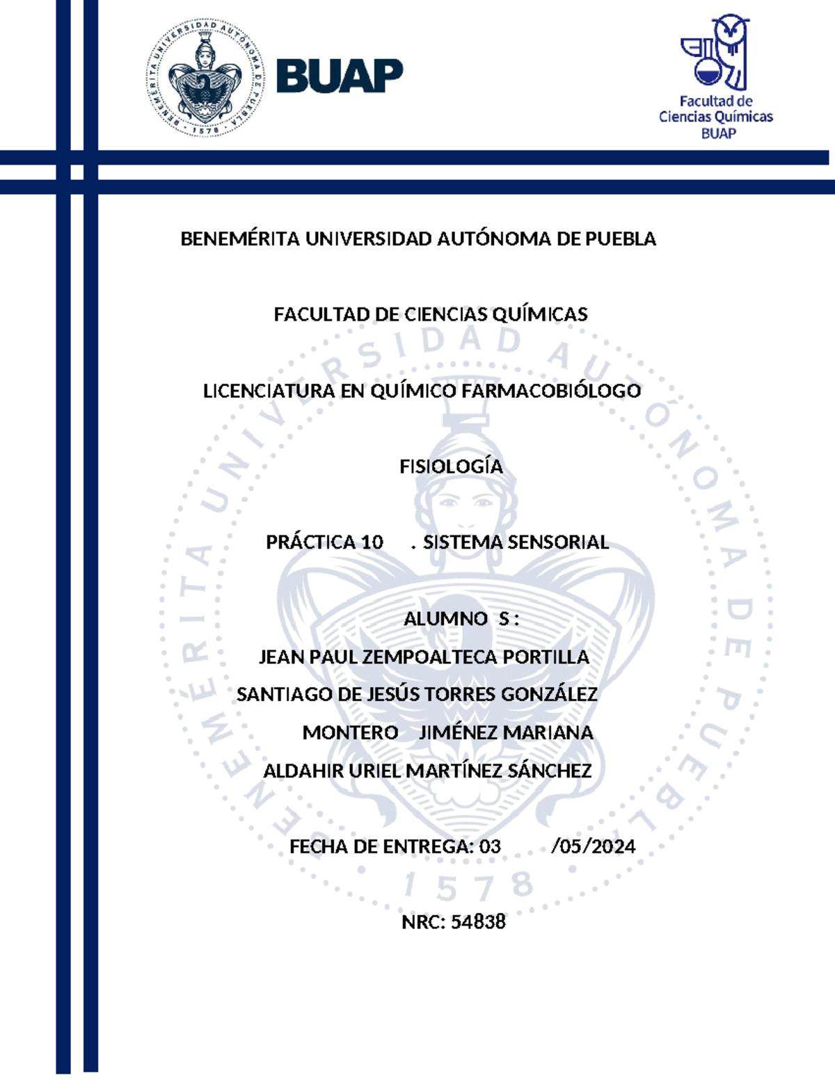 Práctica 10 FSIO - BENEMÉRITA UNIVERSIDAD AUTÓNOMA DE PUEBLA FACULTAD ...