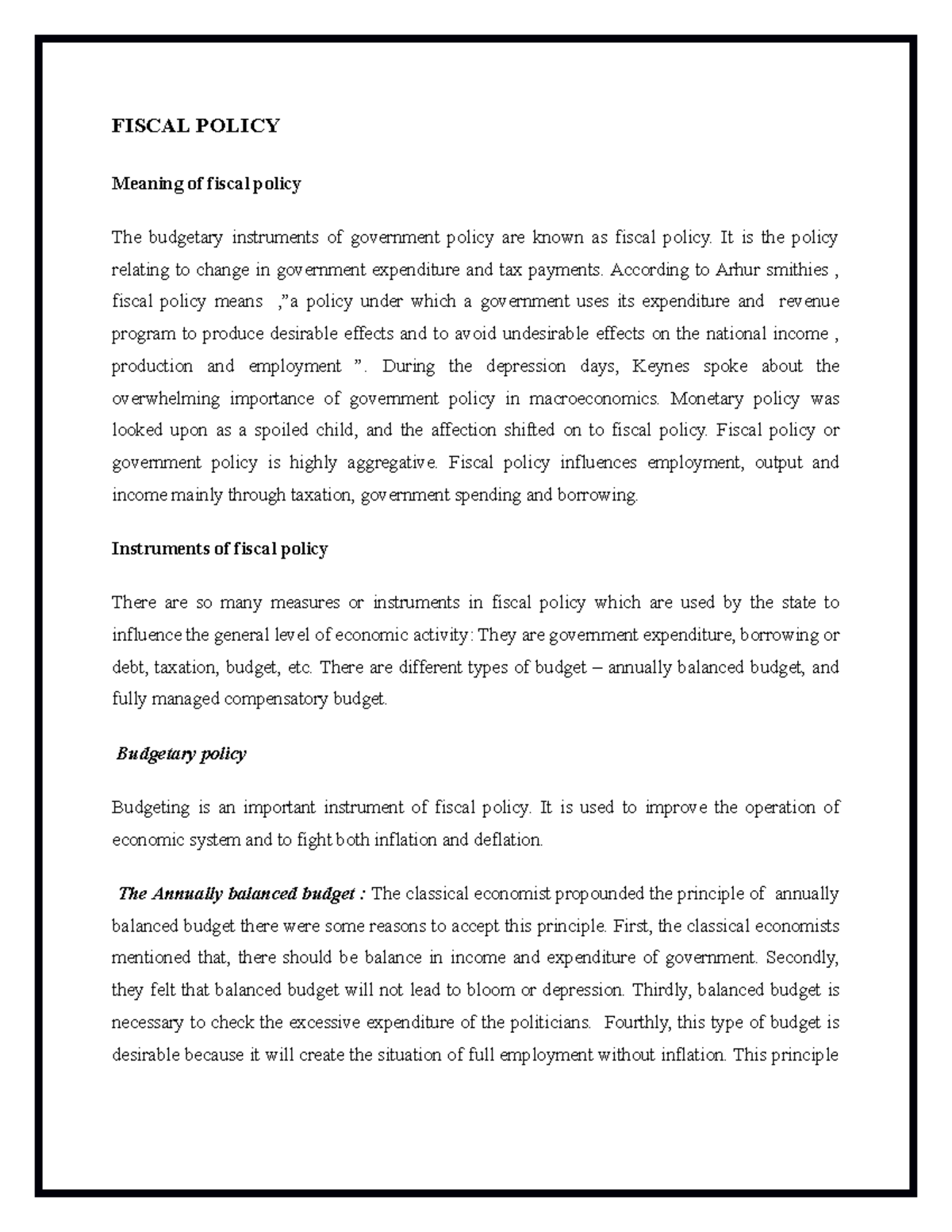 alternativr-dispute-resolution-fiscal-policy-meaning-of-fiscal-policy