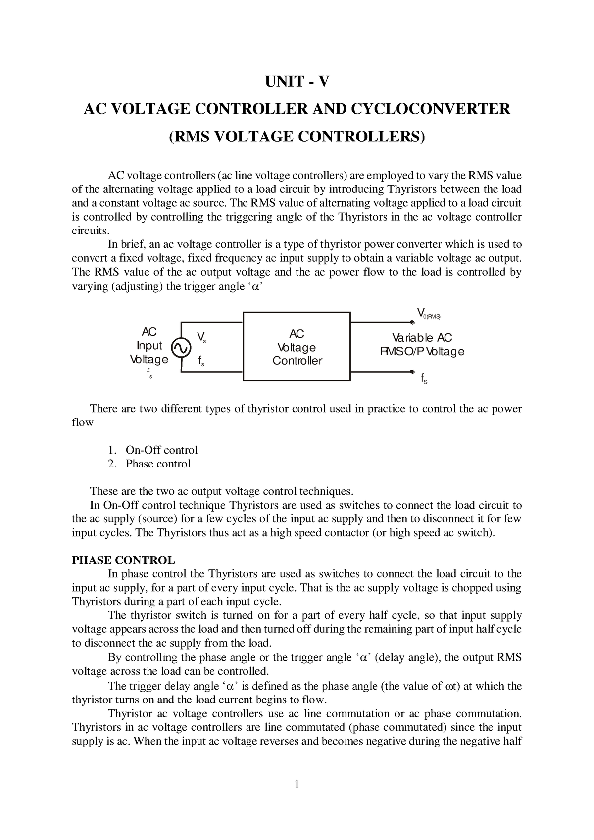 power-electronics-unit-5-unit-v-ac-voltage-controller-and