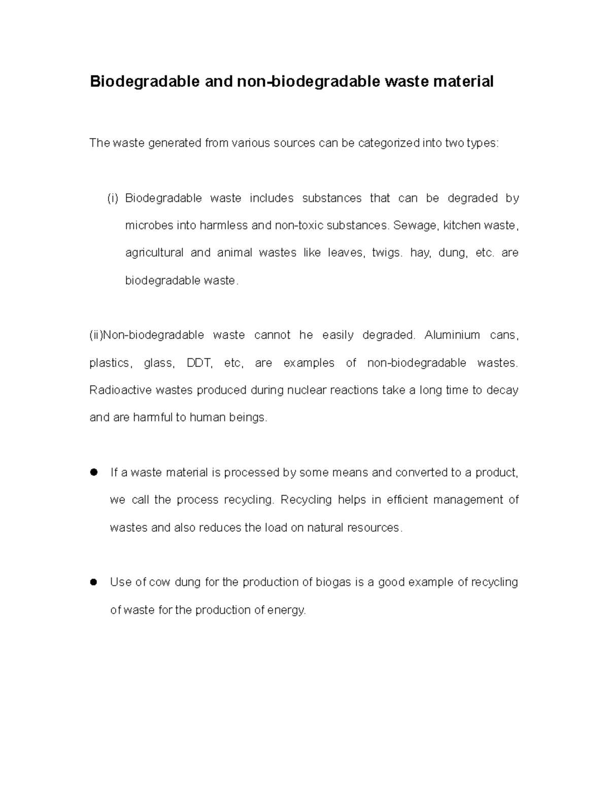 Biodegradable And Non Biodegradable Waste Material Sewage Kitchen