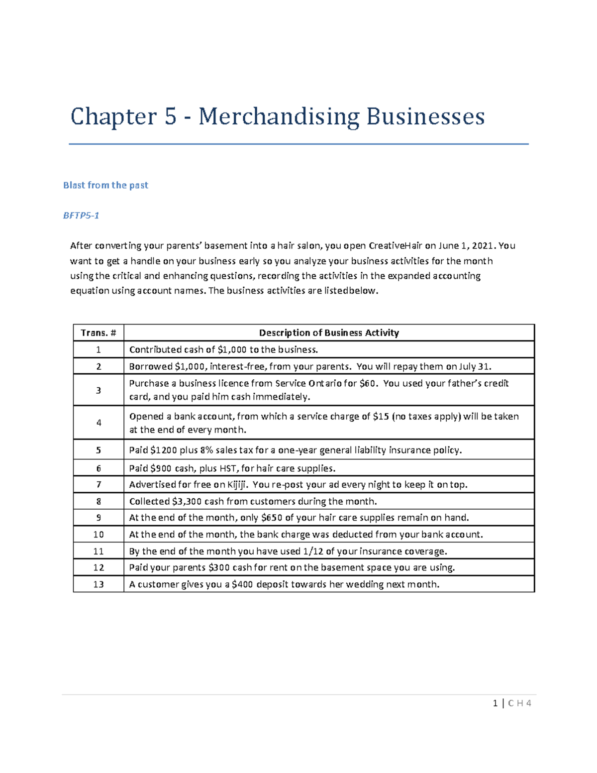 Chapter 5 - Merchandising Businesses - Student Copy - 2020 01 06 ...