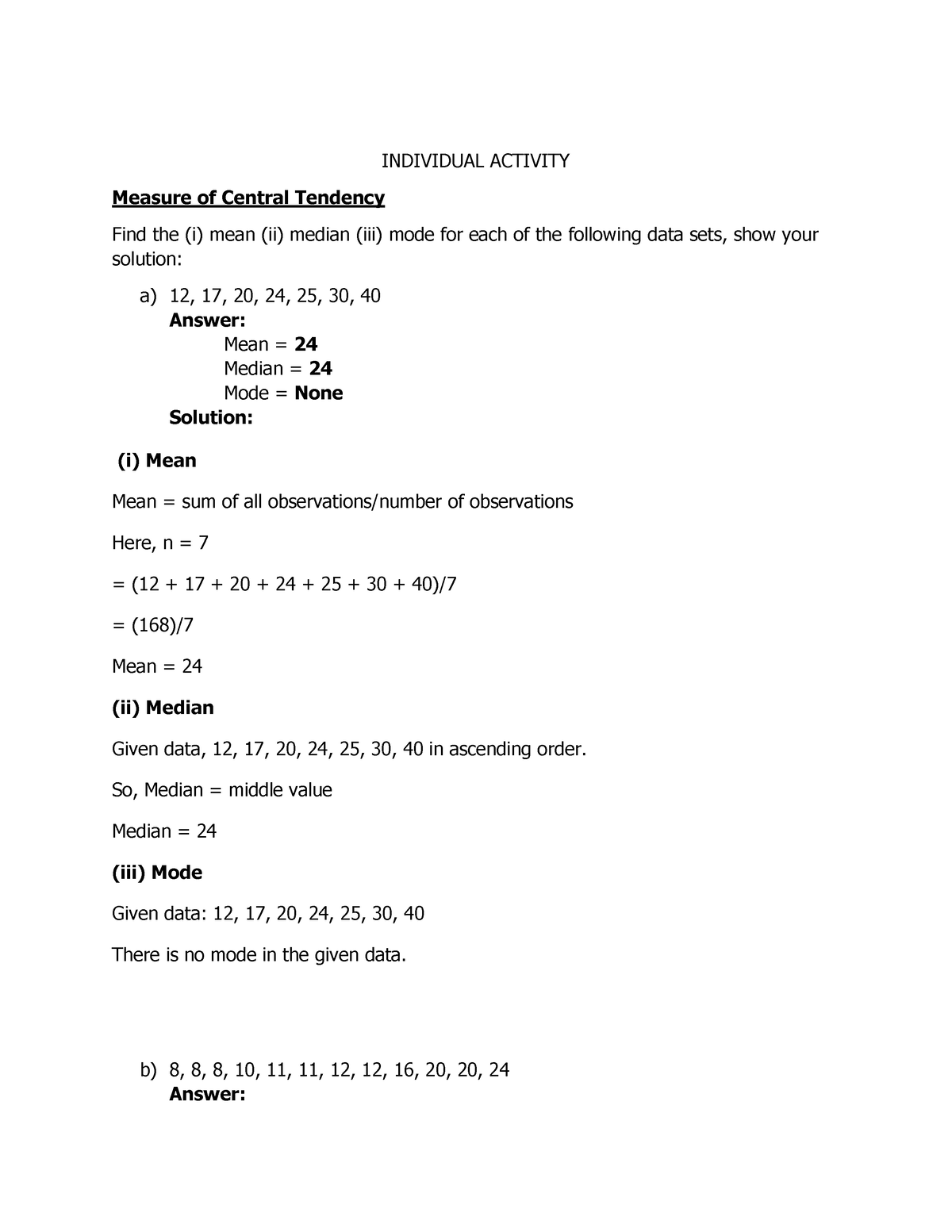 measure-of-central-tendency-mean-median-mode-individual-activity