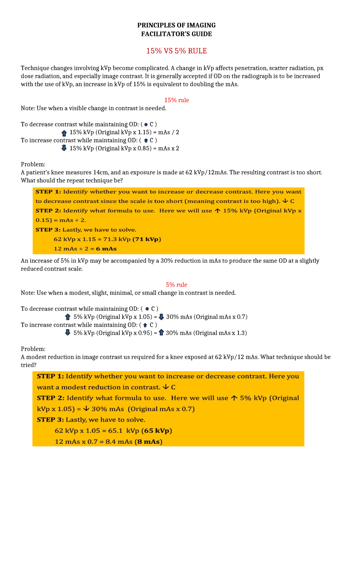 15 vs 5 rule - The 15 vs. 5 rule in radiology refers to a guideline for ...