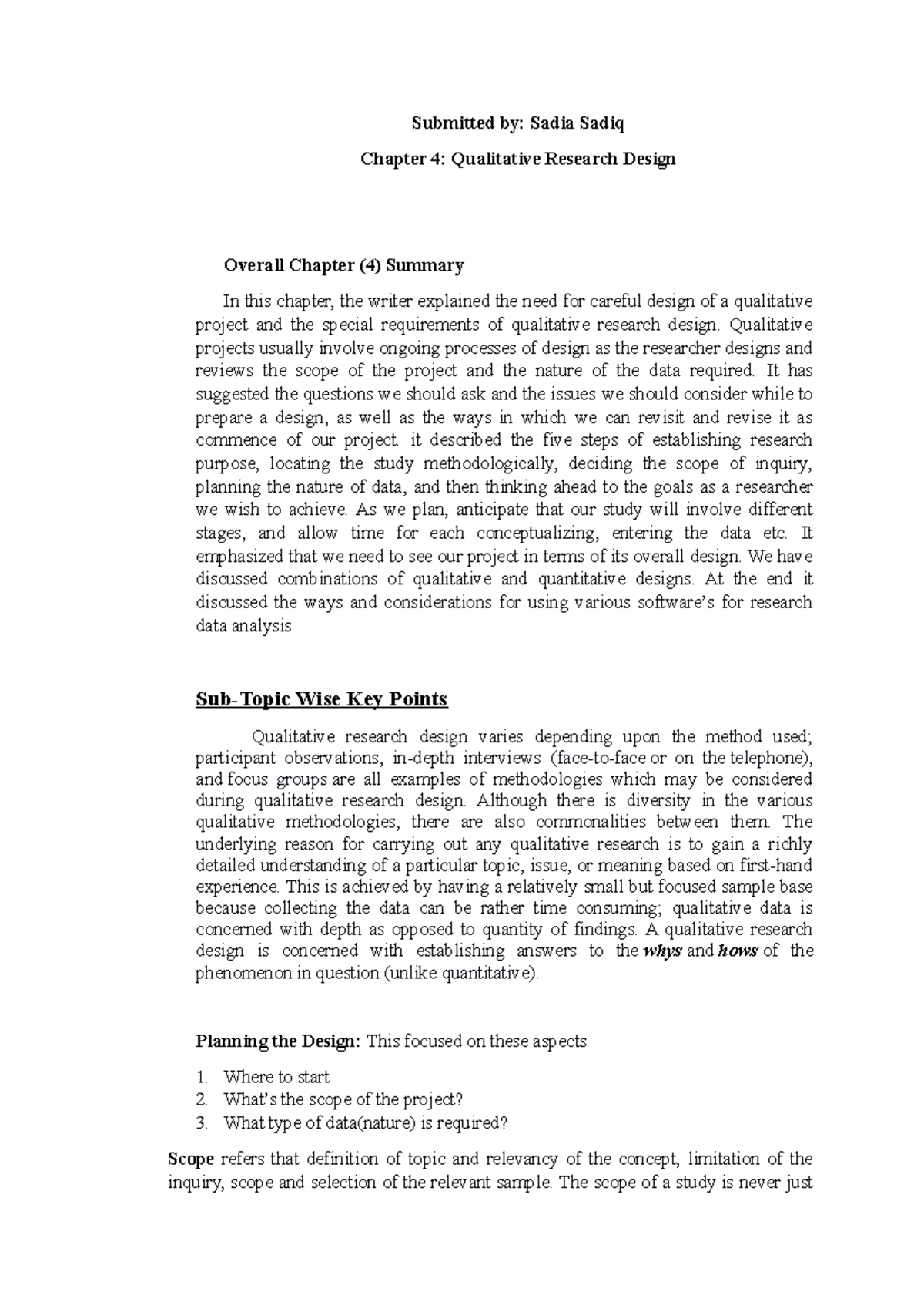 research design qualitative chapter 3