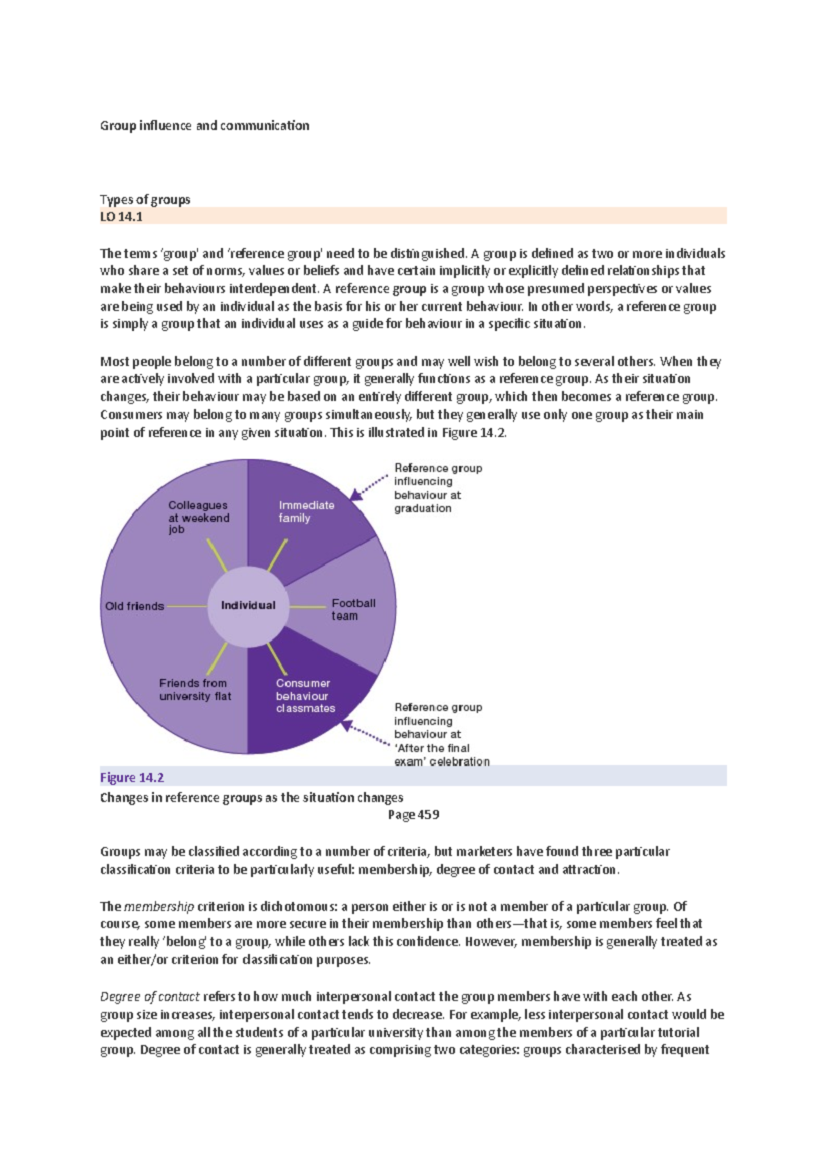 Group influence and communication - The terms ‘group' and ‘reference ...