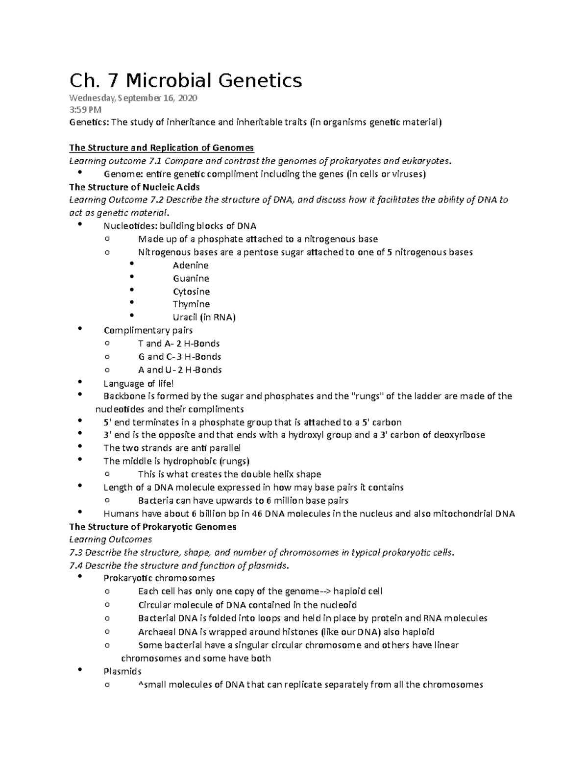 write an essay on current status of microbial genetics