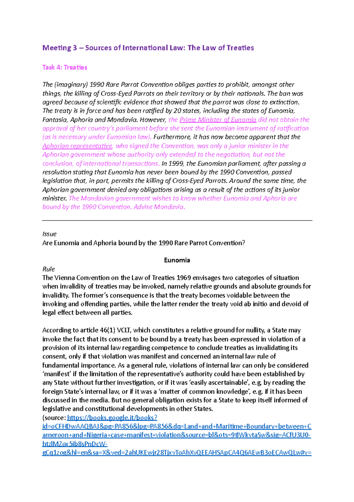 Sources Of International Law The Law Of Treaties The Ban Was Agreed Sources Of International Law The Law Of Treaties The Ban Was Agreed