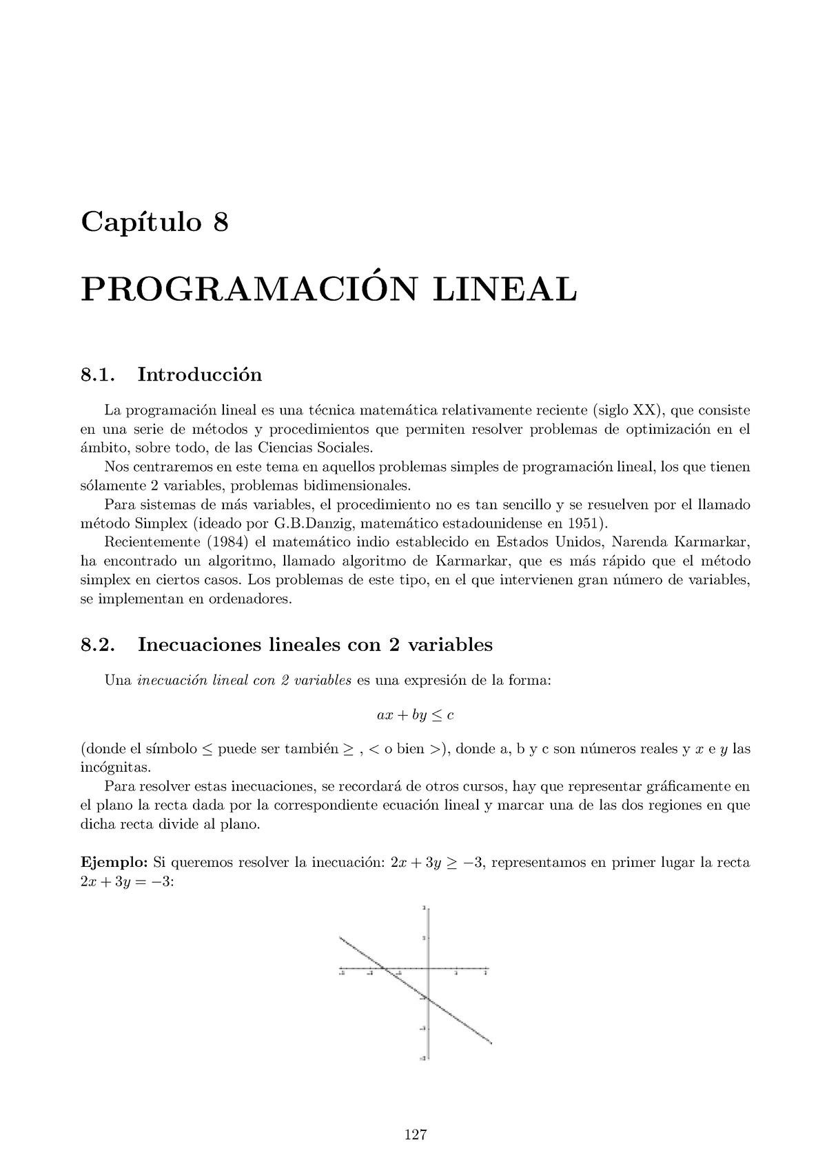 Programacion Lineal - Cap ́ıtulo 8 PROGRAMACI ́ON LINEAL 8. Introducci ...