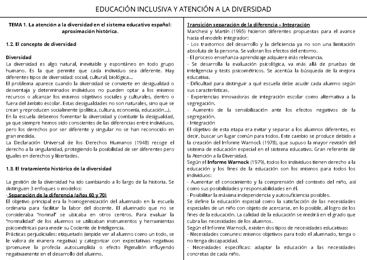 Resumen Educaci n Inclusiva y Atenci n - Thumb 1200 849