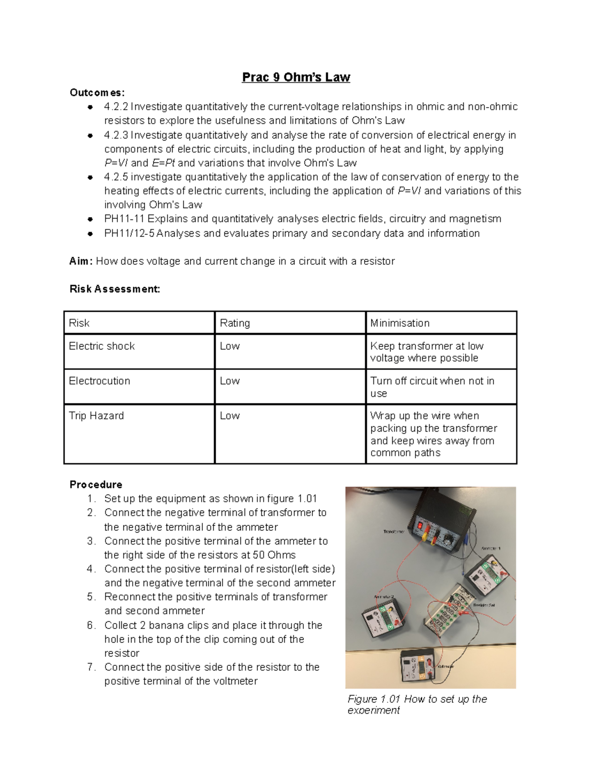 ohm's law research paper