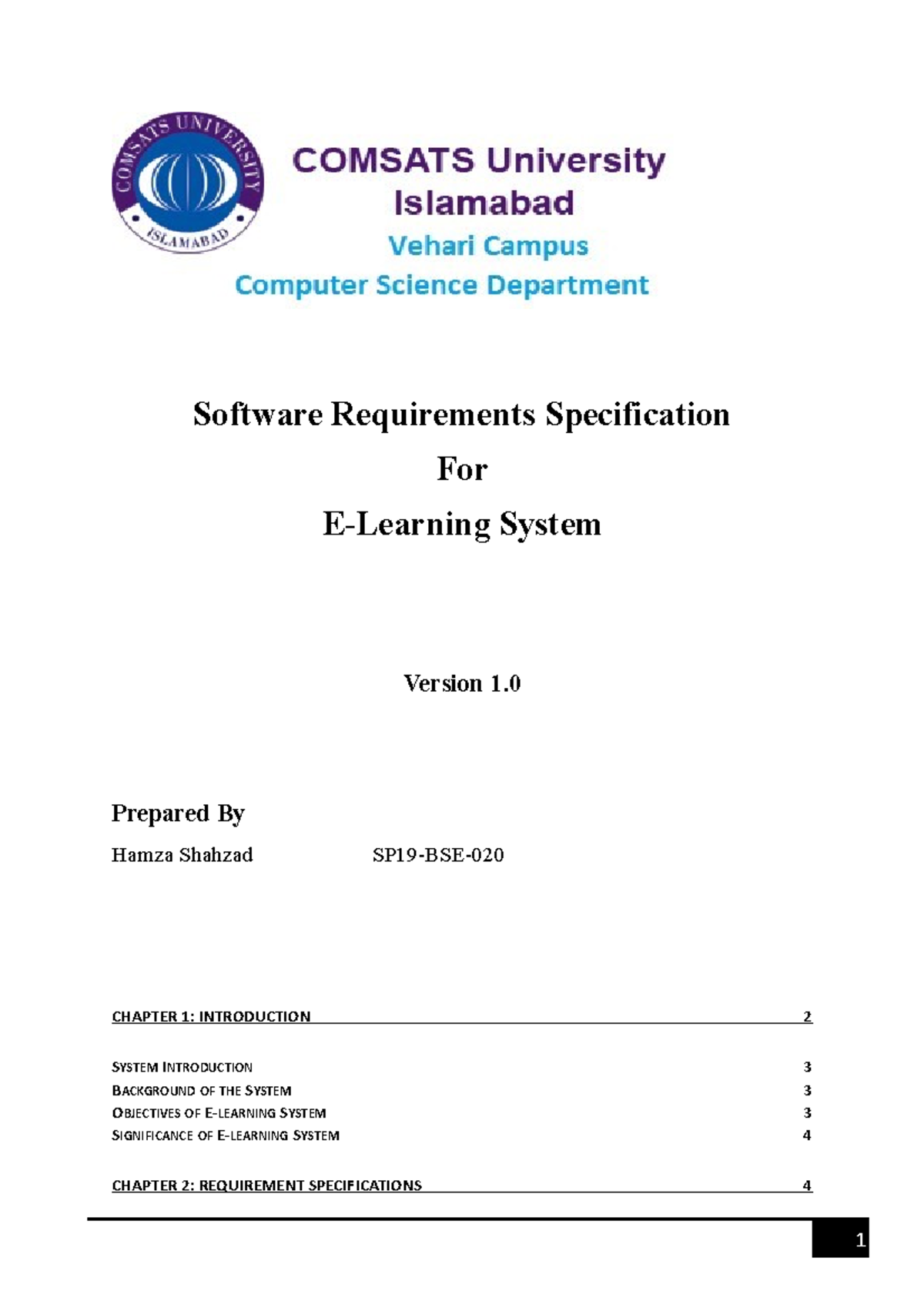 E-Learning System Srs Re Cd Ssd - Software Requirements Specification ...