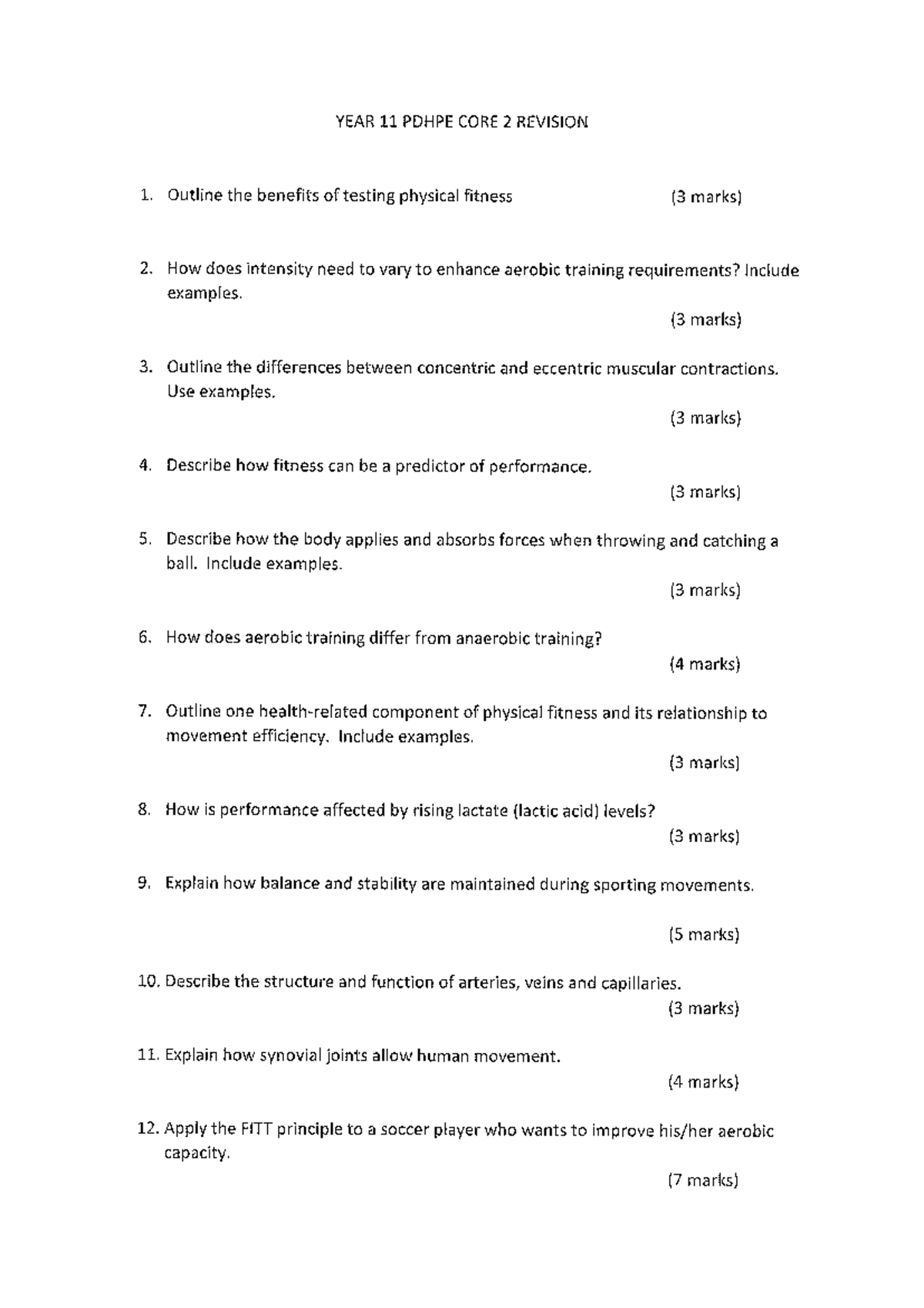 CORE 2 Revision - Past Yearly Questions - Studocu