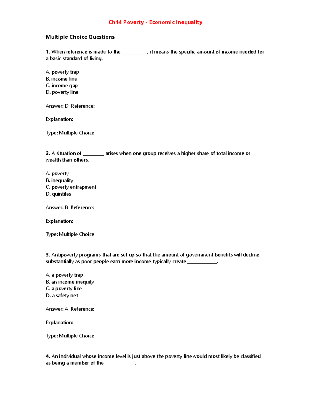 poverty and inequality research questions