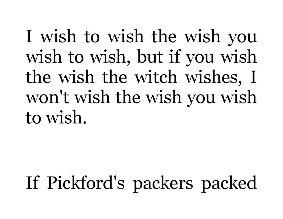 Most famous tongue twisters in the world - I wish to wish the wish you ...